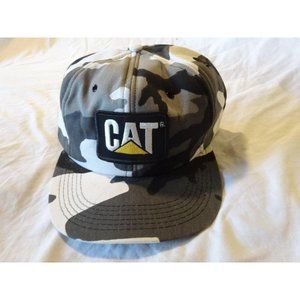 Vintage RARE 80s Caterpillar Hat CAT Patch CAMO Trucker Cap Tonkin Snapback USA